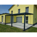 Breite: 4,00 m | TCC Terrassenüberdachung mit Stegplatten (Tiefe wählbar)