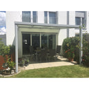 Breite: 4,00 m | TCC Terrassenüberdachung mit Stegplatten (Tiefe wählbar)