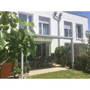 Breite: 7,00 m | TCC Terrassenüberdachung mit Stegplatten (Tiefe wählbar)