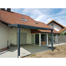 Breite: 6,00 m | TCC Terrassenüberdachung mit Stegplatten (Tiefe wählbar)