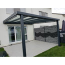 Breite: 5,00 m | TCC Terrassenüberdachung mit VSG–Glas 8,76 mm (Tiefe wählbar)