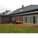 Breite: 6,00 m | TCC Terrassenüberdachung mit Überstand VSG–Glas 8,76 mm (Tiefe wählbar)